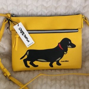 Marc Tetro dachshund crossbody bag NWT